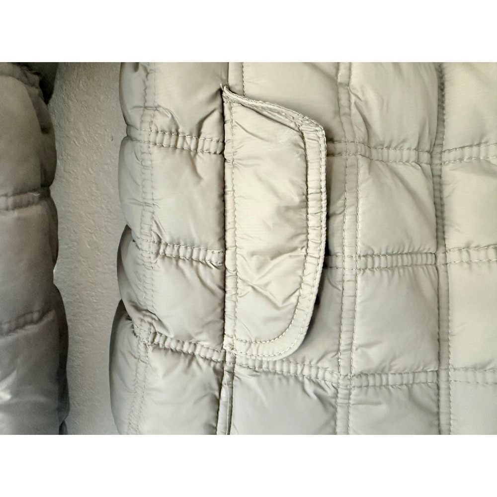 Abercrombie Fitch Quilted Puffer Jacket Down Feather Snap Button/Zipper Size S - Picture 5 of 10